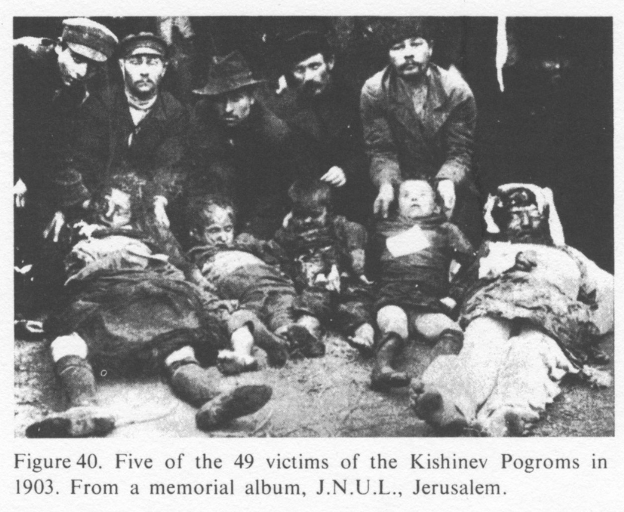 Foto van slachtoffers van de Kishinev pogrom