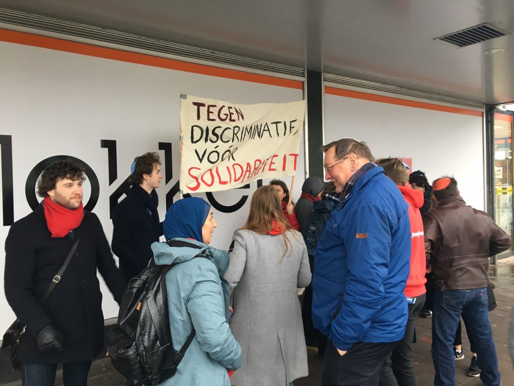 Jonge Socialisten protesteren tegen antisemitisme in Utrecht