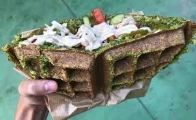 Belgische falafel wafels populair in israel