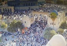 VIDEO: Tienduizenden moslims rellen op de Tempelberg