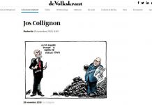 Opmerkelijke cartoon verschijnt in de Volkskrant