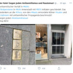 Twitterbericht bekladden Stolpersteine Keulen