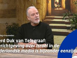 Wierd Duk van Telegraaf: “berichtgeving over Israël in de Nederlandse media is bijzonder eenzijdig”